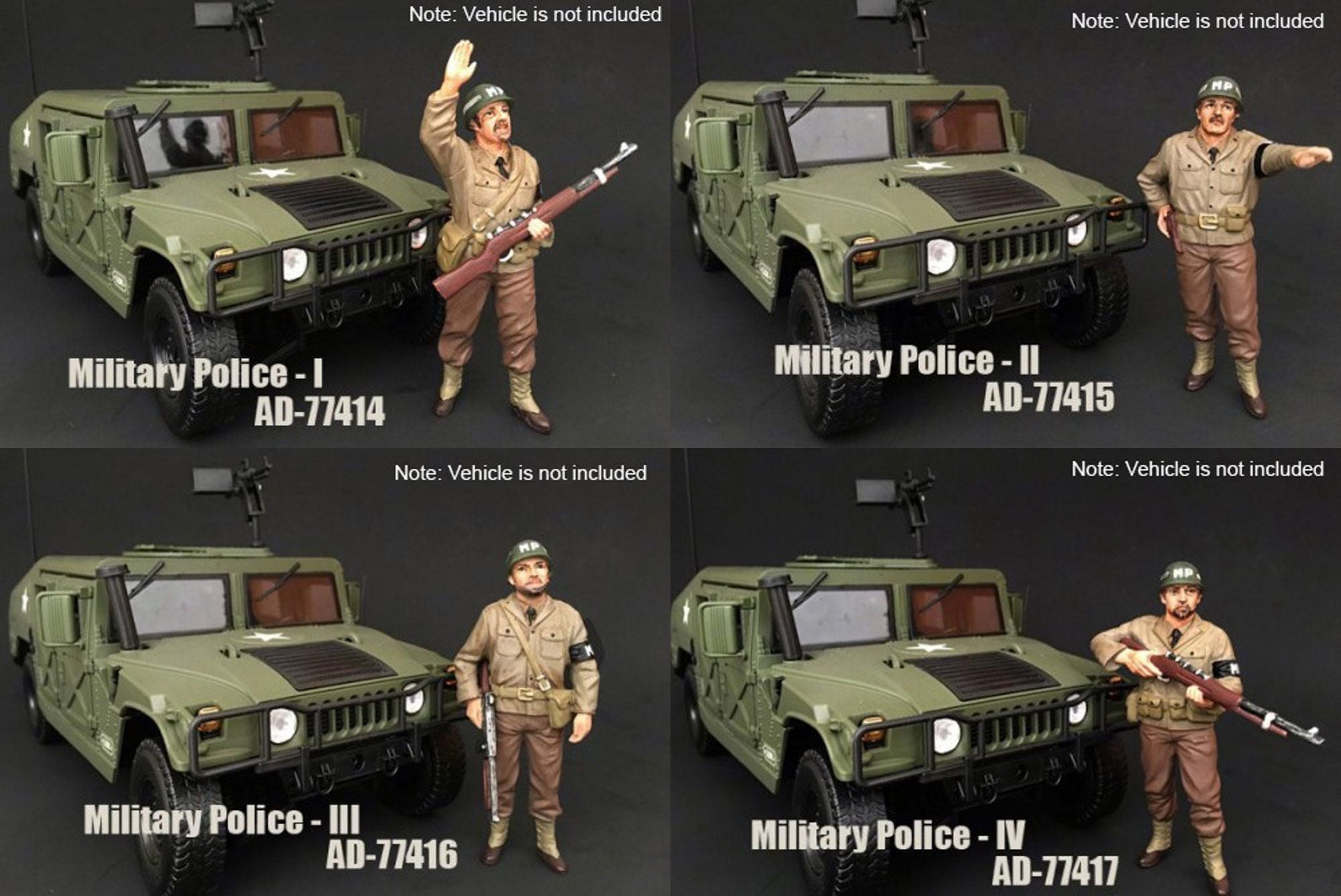 77415 WWII Military Police Figure II For 1:18 Scale Models 