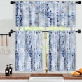 thumbnail image 3 of LALILO Kitchen Curtains and Valances Set of 3 36" Tie Dye Window Treatment Tiers for Window Decor, 3 of 5