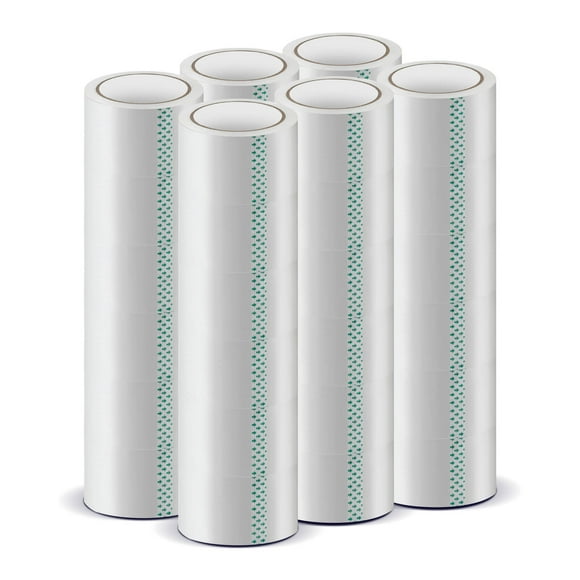 Costway 36 Rolls Heavy Duty Clear Packaging Tape with 2.36" Wide, 65.6 Yard Per Roll