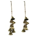 thumbnail image 6 of Rbaofujie Front Porch Decorations Outdoor Witch Bells Protection For Door Knob Hanger Wind Chimes Witchy Things Clear Negative Energy Witchcraft Supplies For Boho Home Room Decor Multi-color, 6 of 6