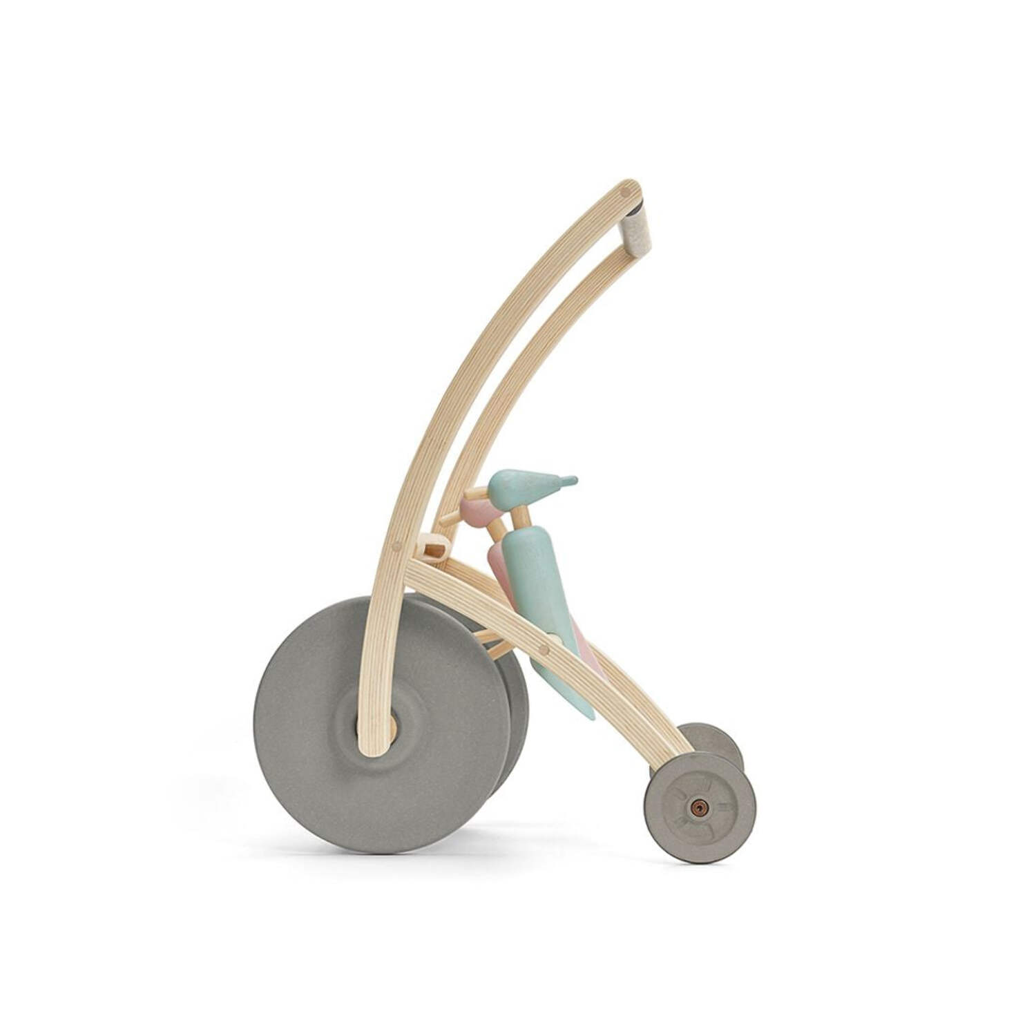 PlanToys® Woodpecker Walker Wooden Montessori Push and Gross Motor Development Toy | Balance, Coordination and Cause & Effect Early Learning Activity | Eco Friendly Walking Support Toy