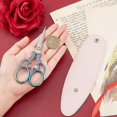 thumbnail image 6 of Embroidery Scissors 5 Inch Stainless Steel Knitting Scissors Sharp Tip Vintage Style Craft Scissor Sewing Scissors Cutting Tool with Cover Leather Sheath Paper Cutter Trimming Threading, 6 of 9