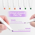thumbnail image 4 of 6 packs of aesthetically pleasing colored highlighters, 6 vibrant colors - no bleeding through, Bible highlighters, quick drying, soft chisel tips, suitable for diary writing, school supplies, 4 of 9