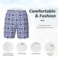 thumbnail image 5 of Balery Porcelain Chinaware Mens Swim Trunks Swim Shorts for Men Quick Dry Inseam Beach Shorts with Compression Liner Pocket-3X-Large, 5 of 9