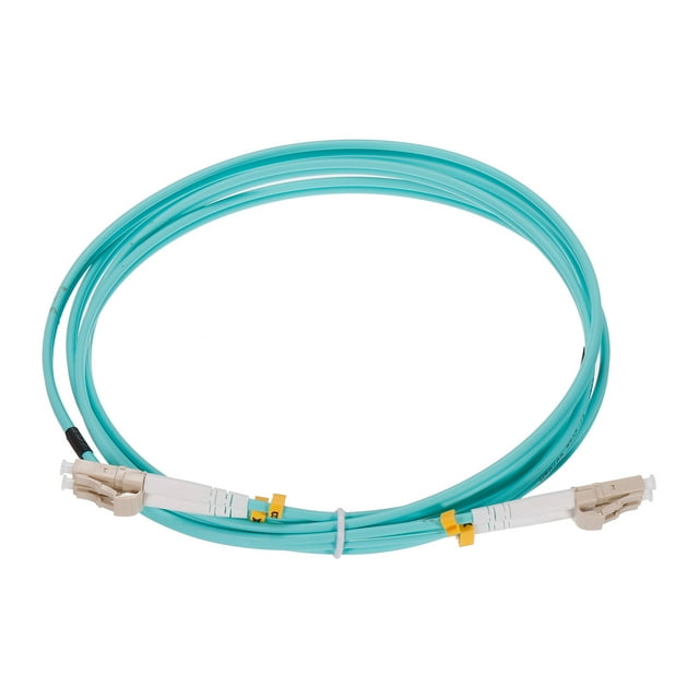 Unique Bargains Câble de Patch Fibre 2 Mètres 6.5 Pieds Multimode LC-LC OM4 LSZH Fibre Optique Vert pour Récepteur 1Pcs