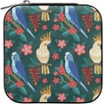 thumbnail image 2 of Coolnut Leather Jewelry Box Parrots Pattern Portable Mini Jewelry Storage Bag for Travel, Small Ring Case Earrings Organizer Necklaces Box for Women Girls Women Gifts, 2 of 7
