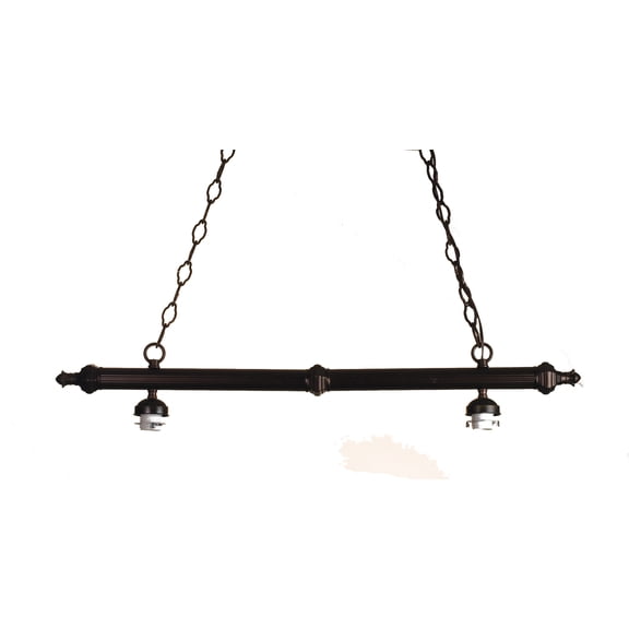 Meyda Tiffany 18677 36" L Ribbed 2 Light Island Hardware - MultiColor
