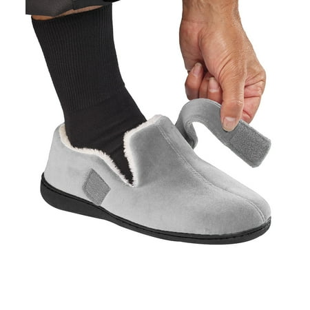 men's velcro slippers asda