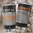 thumbnail image 5 of Engineer Nutritional Facts Tumbler 20 Oz Funny Saying Coffee Cup With Lid Things For Engineers Student Engineer Dad Mug Insulated Mechanical Engineering Gifts For Men Husband Tumbler 05P, 5 of 7