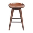 thumbnail image 3 of Boraam Bali Backless Swivel Rubberwood Counter Stool in Cappuccino Finish, 3 of 7