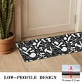 thumbnail image 3 of White Mushroom Silhouette Black Pattern Door Rugs,Washable Non Slip Door Mats Indoor,Decorative Door Mats,Entry Mat Indoor for Entrance,Bedroom,Kitchen,Bathroom,16"x47", 3 of 6