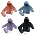 thumbnail image 4 of Esho 2-7T Toddler Boys Girls Lightweight Solid Down Coats Hooded Puffer Jacket Coat Outwear, 4 of 4