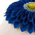 thumbnail image 2 of Vorkoi 3D Sunflower Handmade Throw Pillow Covers Decorative Floral Pillowcases Cushion Covers for Couch Living Room Home Decor Creamy 18x18 In, 2 of 14