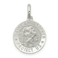 thumbnail image 4 of Primal Silver Sterling Silver St. Christopher Medal with 18-inch Forzantina Cable Chain, 4 of 6