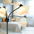 thumbnail image 7 of FanhSbrocade Tree Floor Lamp with 3 Adjustable Rotating Lights and Matching LED Bulbs, Standing Tall Pole Lamps for Living Room, Bedroom, Home, Office, Black, 7 of 7