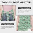 thumbnail image 6 of Light Blue Christmas Santa and Tree Apron-Garden Aprons for Women with Pockets-Cotton Linen Waterproof Kitchen Cooking Gardening Aprons Adjustable for Kitchen,Cooking,BBQ and Salon 32"x27", 6 of 7