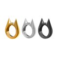 thumbnail image 4 of Anillo de autodefensa Mujeres Hombres Joyería Seguridad Supervivencia Anillos de dedo (Gris) Likrtyny Para estrenar, 4 of 9