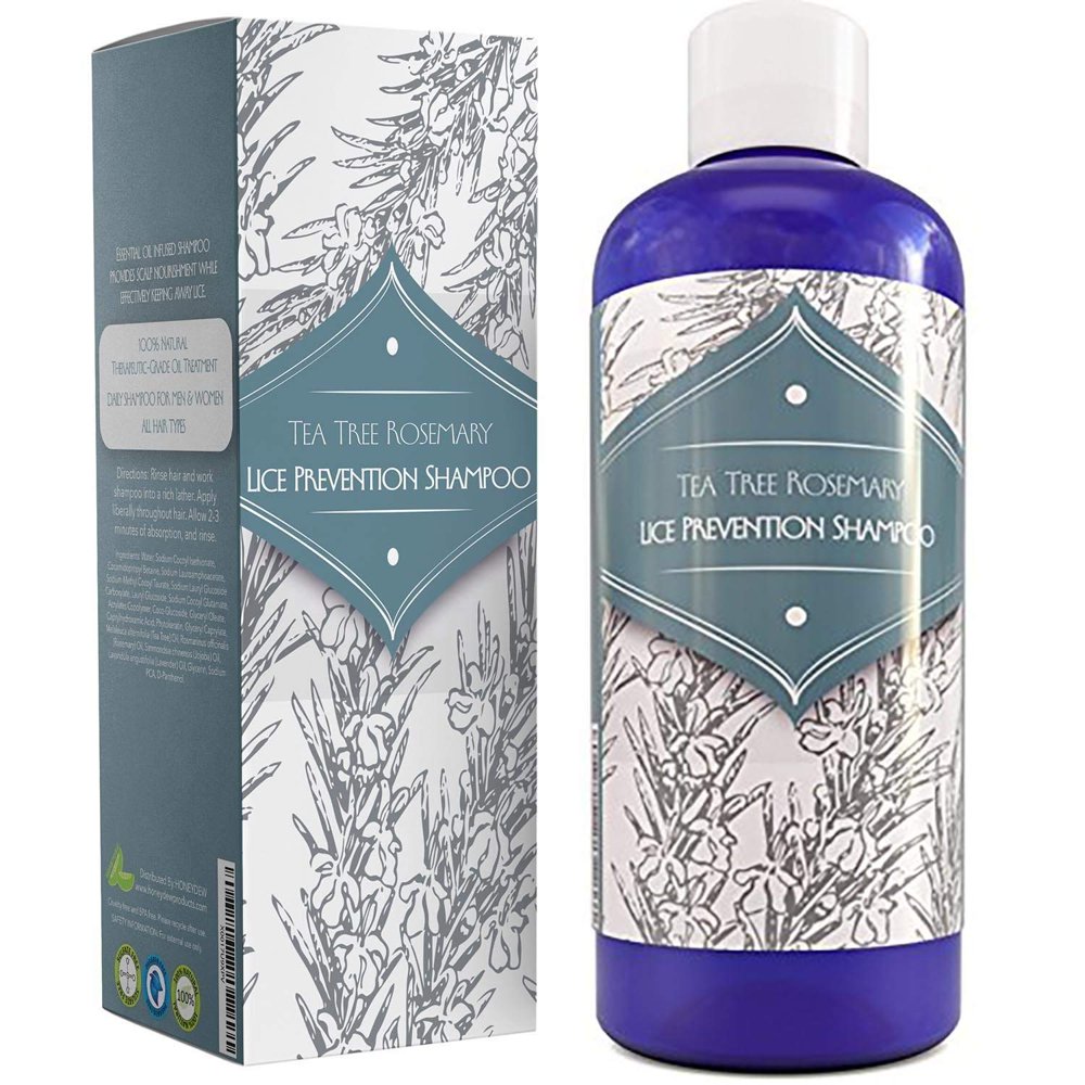 Head Lice Treatment Shampoo Tea Tree & Rosemary Lice Removal Hair