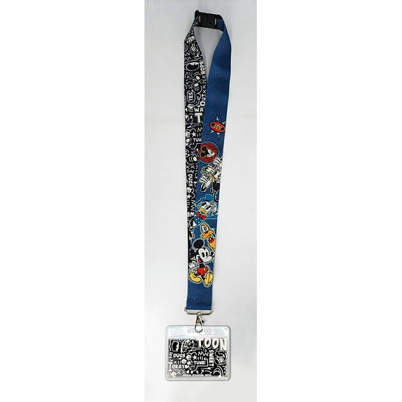 Lanyard - Disney - Mickey & Gang w/Deluxe Card Holder New 85988