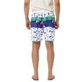thumbnail image 3 of Unique Bargains Men's Swim Shorts Drawstring Waist Summer Board Shorts 30 White Blue, 3 of 6