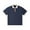 Navy Blue, variant on Men's Lapel Short Sleeved T Shirt, Loose Drop Shoulder, Collision Collar, Polyester, Breathable, Lightweight, with 3D Printed Graphics, Sizes S XXXL