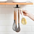 thumbnail image 3 of Kitchen utensil hanger, 6-prong 360-degree rotatable hook, black, 3 of 3