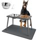 thumbnail image 1 of Cuencos Elevados para Perros Grandes ADENGL Negro con Alfombrilla a Prueba de Salpicaduras, 1 of 7