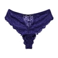 thumbnail image 3 of Blmnix Cheeky Ladies Underwear Panties Sexy Panties Thong Underwear Underwear Lace Panties Purple Underwear for Women Plus Size,XL, 3 of 4