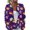 Fluorescent Green, variant on Halloween Cardigan Sweaters for Women Knit Ghost Pumpkin Print Button Up Trendy Outfits Cute Cartoon Halloween Printed Holiday Tops Purple 3XL