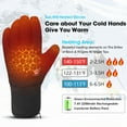 thumbnail image 7 of SUNWILL Unisex Heated Thin Black Winter Gloves, S-3XL, 7 of 7