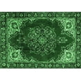thumbnail image 1 of Ahgly Company Indoor Rectangle Medallion Emerald Green Traditional Area Rugs, 2' x 4', 1 of 4