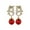 Wine Red, variant on KDSJSXW Gold Earrings Chinese New Year Dragon Earrings for Women Glitter Cubic Zirconia Pearl Dangle Expectation A Sense of Party Gift Jewelry Stud Earrings for Women (White,One Size)