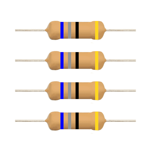 E5-Electronics Carbon Film Resistors 68 Ohm 1/4 Watt 20 Count