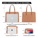 thumbnail image 2 of Set De Bolsa Para dama 3 pcs Marron Malubero Malu1286, 2 of 3