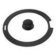 thumbnail image 3 of Tapa de silicona, cubierta superior de vidrio, accesorios de cocina, cubierta de vidrio, tapa de sartén de repuesto de silicona, sartén de Negro M, 3 of 8