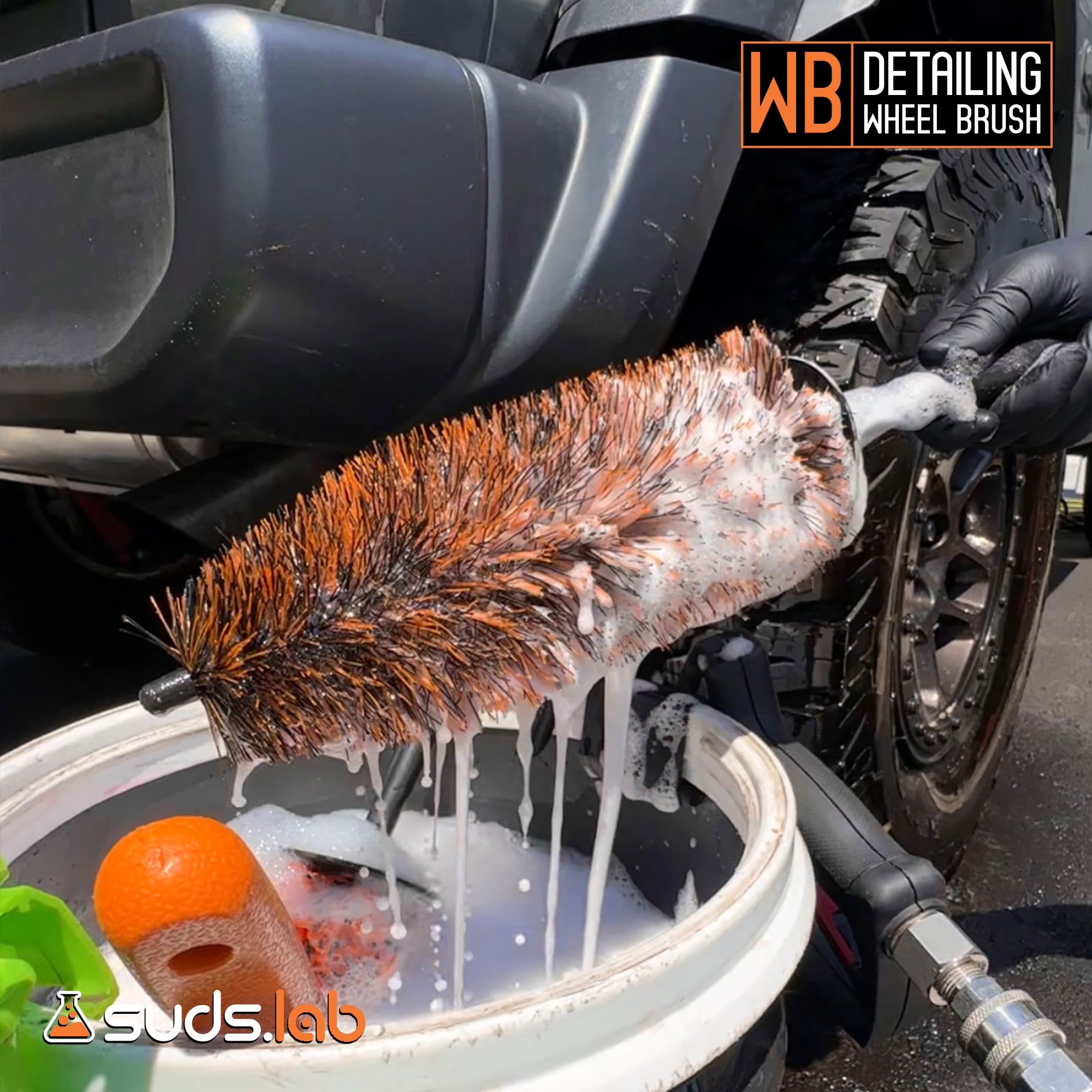 Suds Lab Multipurpose Rim and Wheel Brush - Scratch-Free Cleaning Brush, 1 Total Count