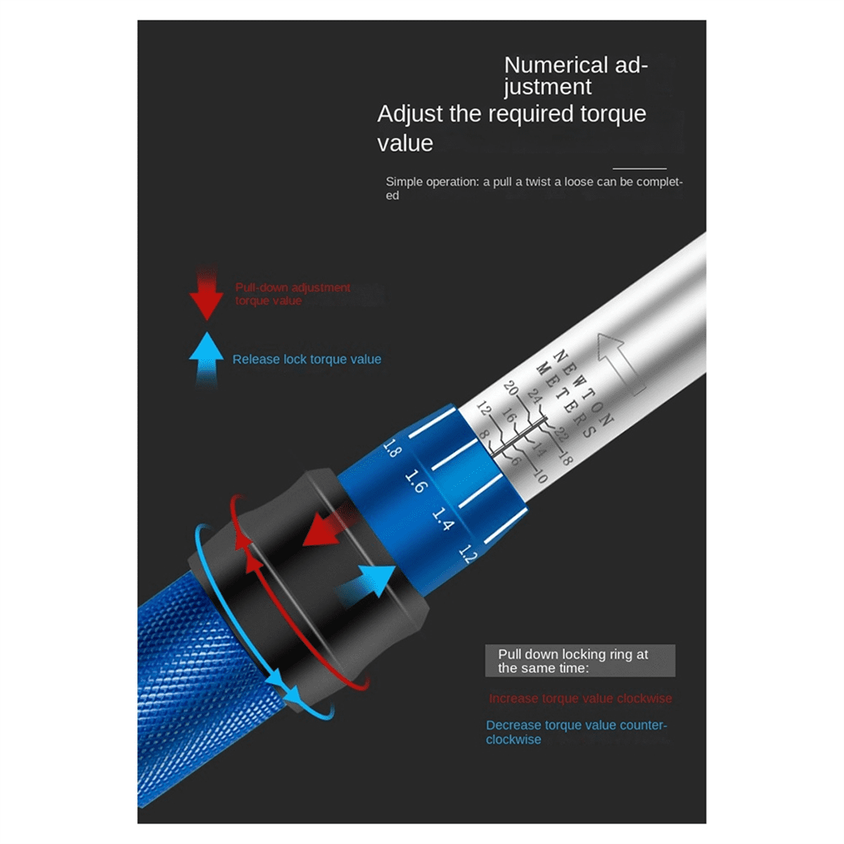 Adjustable Preset Torque Wrench Torque Torque Kg Wrench Hexagonal High Precision Road Car Maintenance