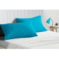 thumbnail image 2 of SGI Bedding 2 Piece 26X26 Shams Turquoise Blue Solid 600 Thread Count Standard Shams, 2 of 8