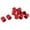 Red, variant on 10 Count Protective Billiard Stick Rubber Protector Black