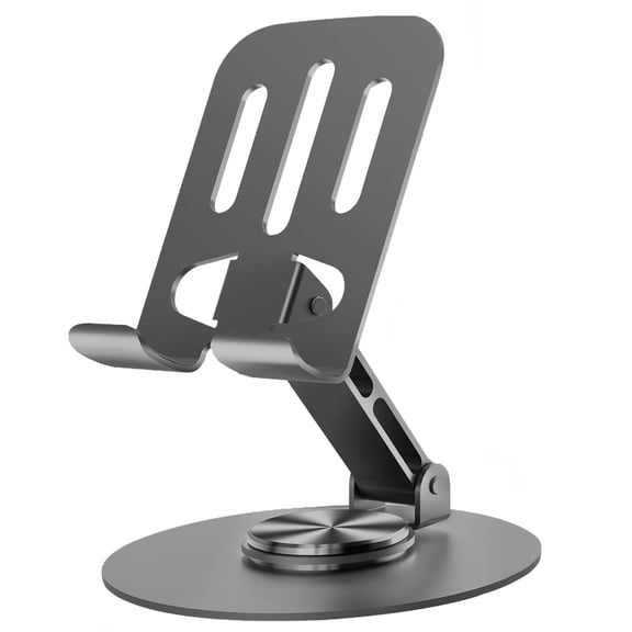 Universal Metal Cell Phone Stand, Multi-Angel Adjustable 360° Rotation Non-Slip Metal Phone Stand