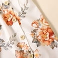 thumbnail image 3 of PatPat Floral Girl Dress Toddler Girls Summer Dresses Button Ruffled One Piece Sleeveless Strap Dress, White, 18M-6Y, Clearance, 3 of 7