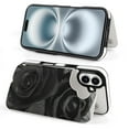thumbnail image 4 of Compatible with iPhone 11 12 13 mini 14 15 16 Pro Max Plus Wallet Case with Card Holder, PU Leather Kickstand Card Slots Case ( Black Vintage, iPhone 16), 4 of 7
