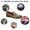 thumbnail image 3 of Men’s Leopard Loafers Shoes Loafers for Men Wedding Dress Shoes with Metal Embellishments Party Luxury Loafer Shoes, Brown-02, 11 US, 3 of 5