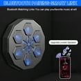 thumbnail image 4 of PEPWELL Smart Music Boxing Machine - Bluetooth, Beat Sync, 12oz Black Thickened Adult Gloves, PU Foam for Home Workout & Stress Relief, 4 of 8