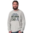 thumbnail image 4 of Funny Fishing Cast Pun Fisher Humor Men's Long Sleeve Tee T Shirt Brisco Brands M, 4 of 6