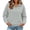 #Gray 1, variant on Vynhevius Women Mock Neck Sweatshirt Half Zip Long Sleeve Loose Casual Pullover Top With Pocket