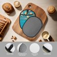 thumbnail image 4 of Pofeuu Seashells And Fishing Net On Blue Wooden Table Print Silicone Pot Mat Mitten With Hanging Loop Heat Resistant Oven Mitts Non-Slip Bbq Baking Smoking Potholders, 4 of 7