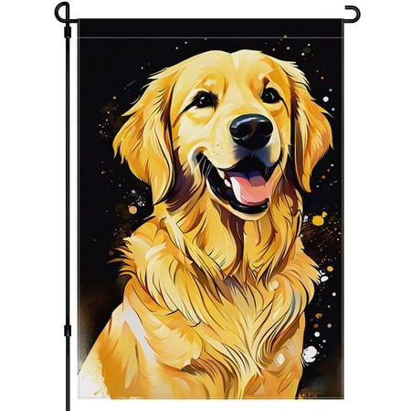 Cute Dogs Garden Flags for Outdoor Cute Dog Face Colorful Cartoon Versatile Porch Flag - Durable Washable Garden Decoration for Outdoor Balcony Farmhouse Home Front Door Decoration - 28x40inch