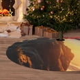 thumbnail image 6 of Sikiie Seaside Sunset Cool Dragon 30-48 inches {designName} Print Christmas Tree Skirt Snowman Xmas Tree Skirt with Edge Christmas Decorations for Holiday Party48", 6 of 7