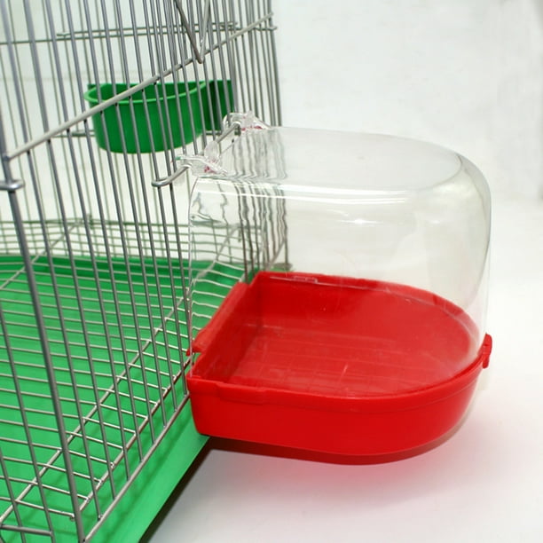 Caged Bird Bath Multi Cage Bird Bath Covered for Small Brids Canary